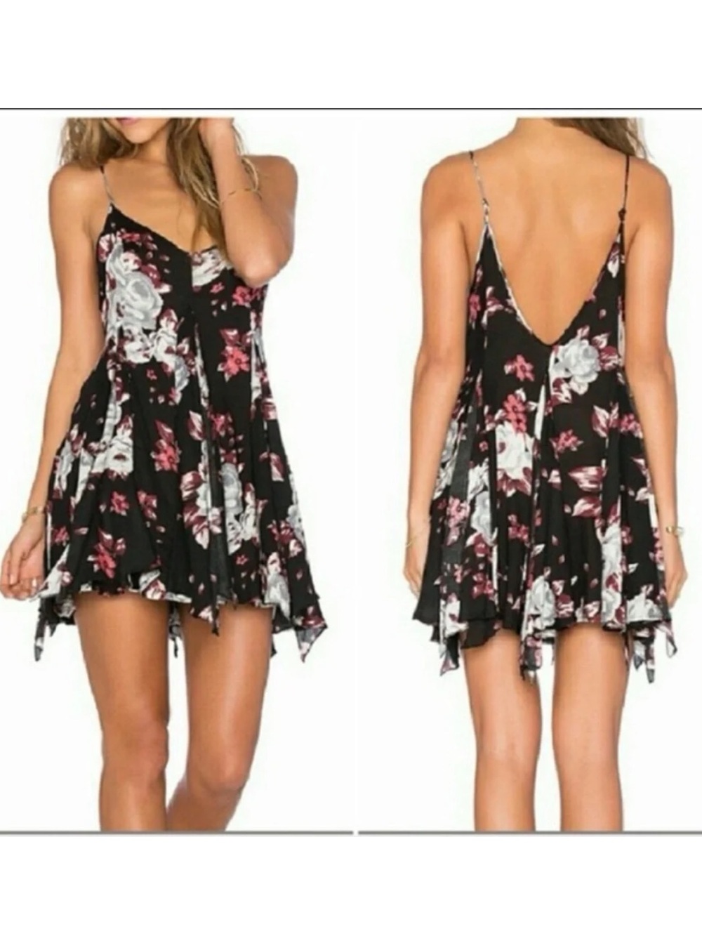 Free People Alyson Floral Slip Dress